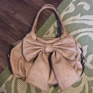 Jessica Simpson Nude Bow Handbag
